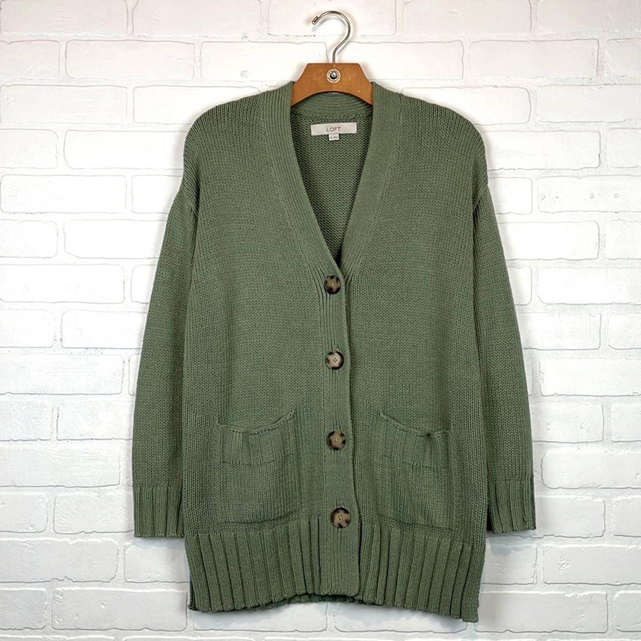 Loft 2025 green cardigan