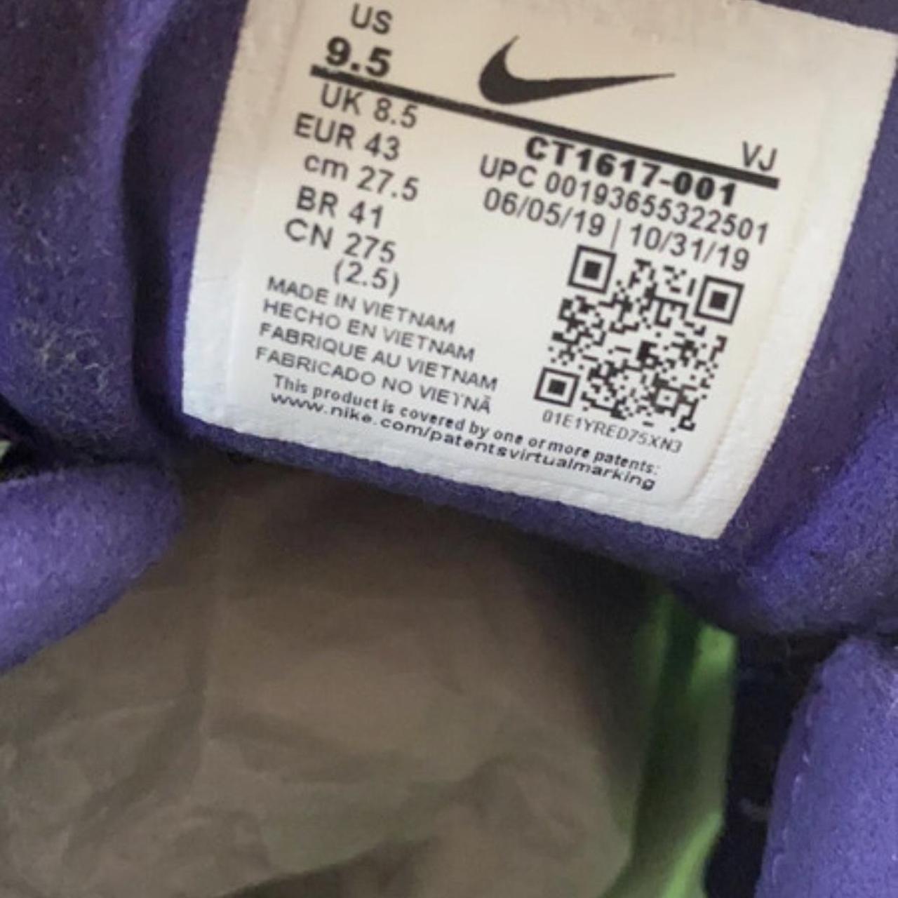 Nike Air Max 270 React Future Men's Size 9 Swoosh Black Purple Green  CT1617-001