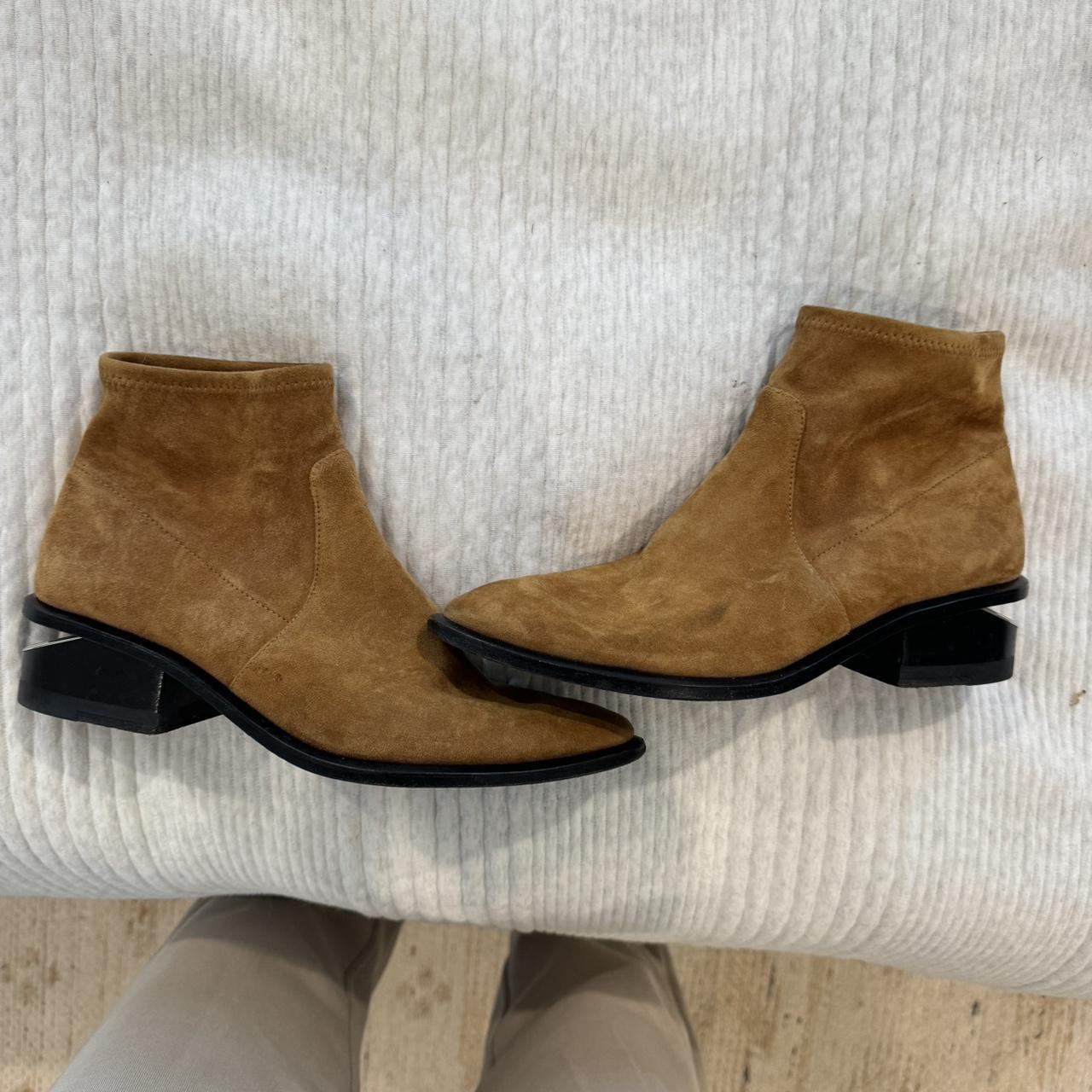 Alexander wang brown boots best sale