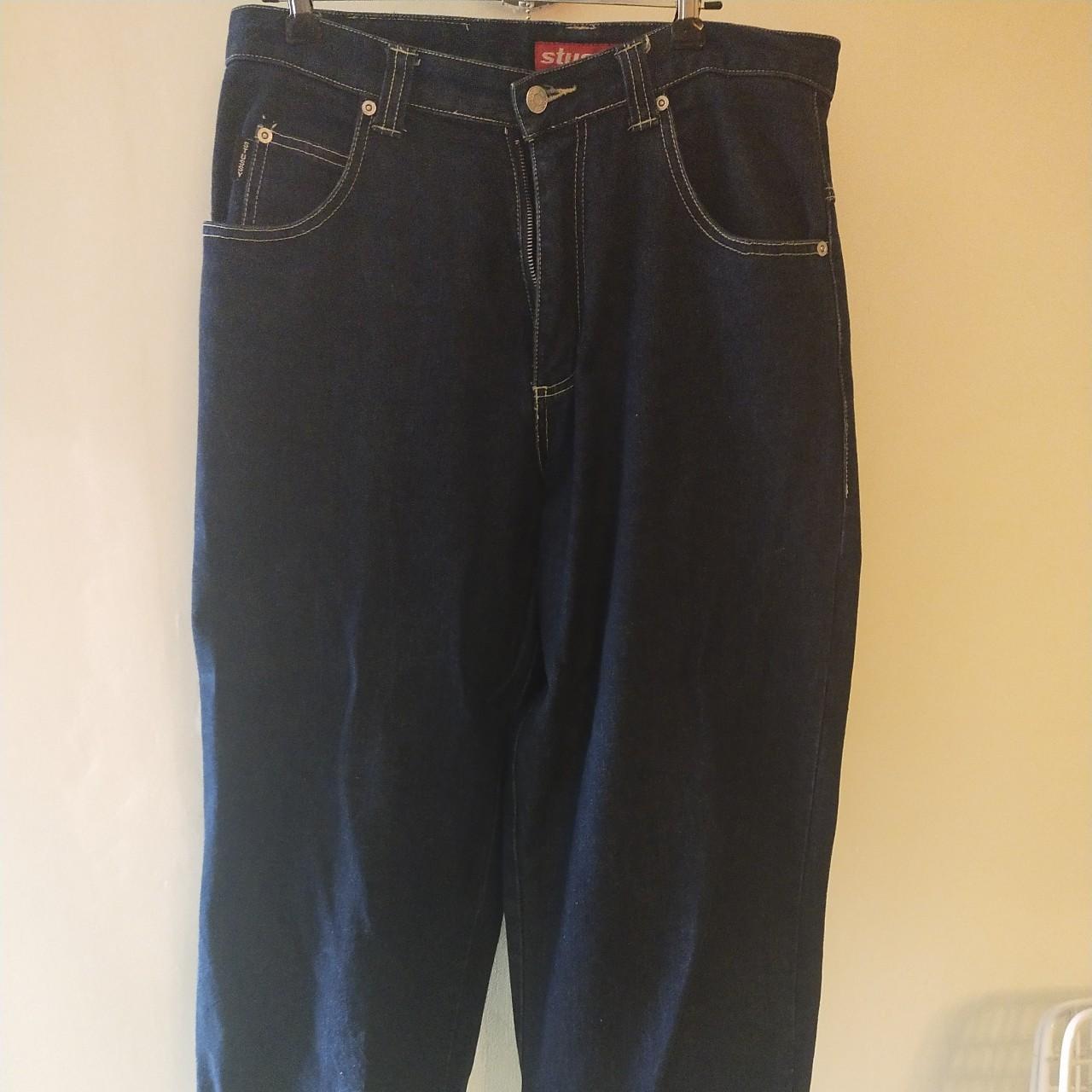 Men's Navy Jeans | Depop