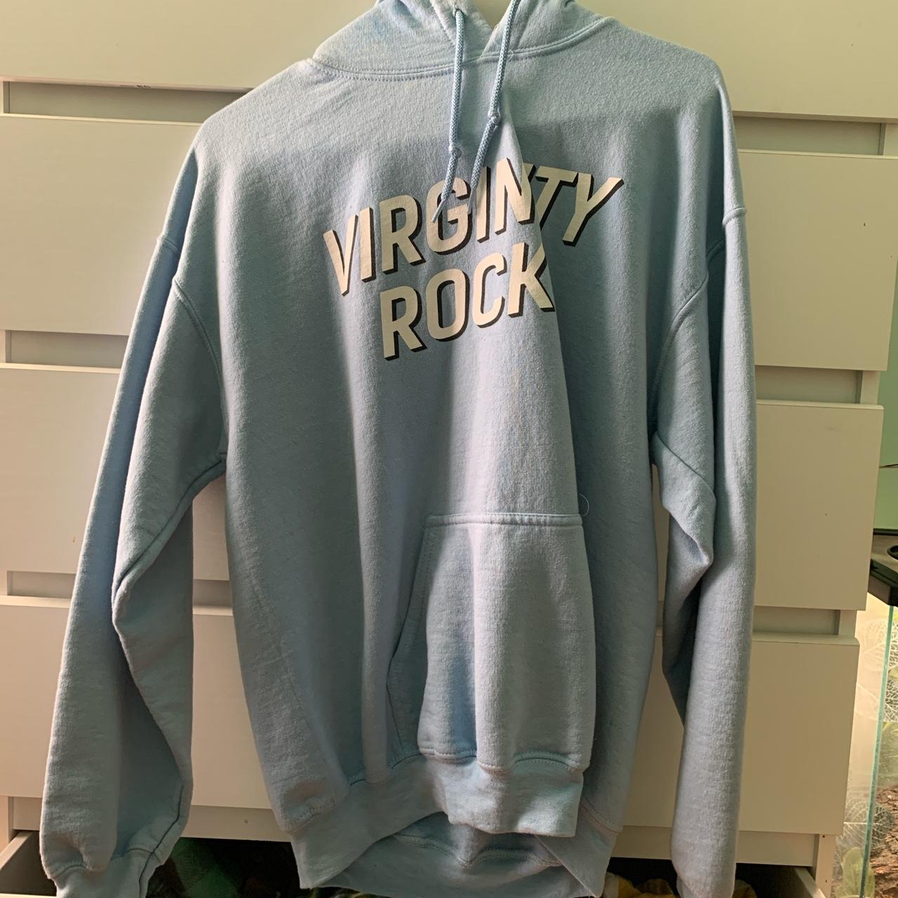 Light blue virginity rocks hoodie hot sale