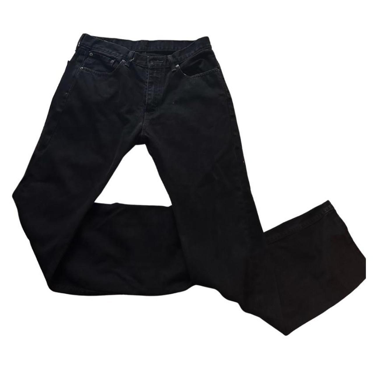 Black Straight Leg Pants Size: 33X30 Condition: - Depop