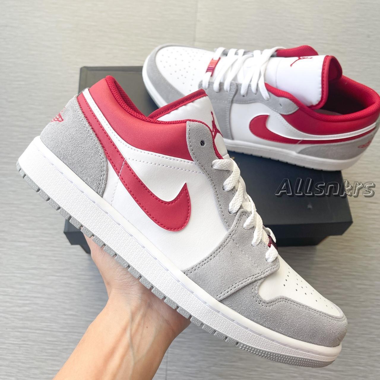 Air Jordan 1 Low Gym Red Grey GS Comes in youth... Depop