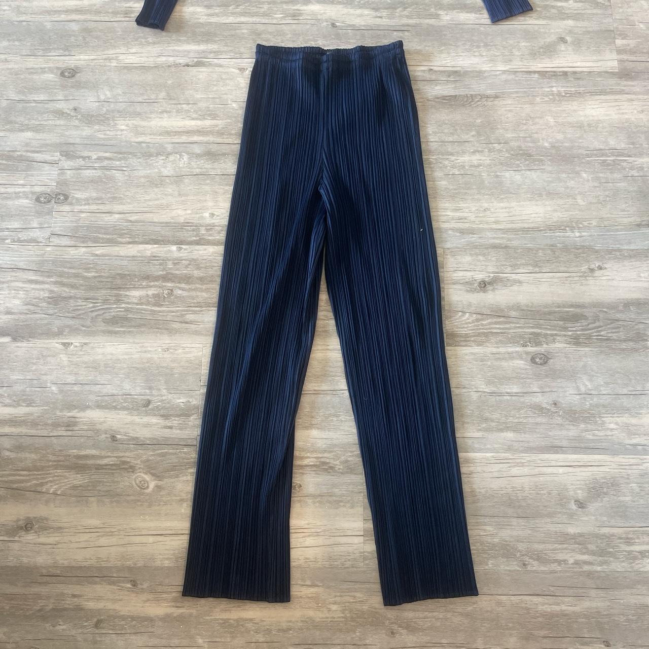 Issey Miyake Pleats Please dark blue set. Both... - Depop