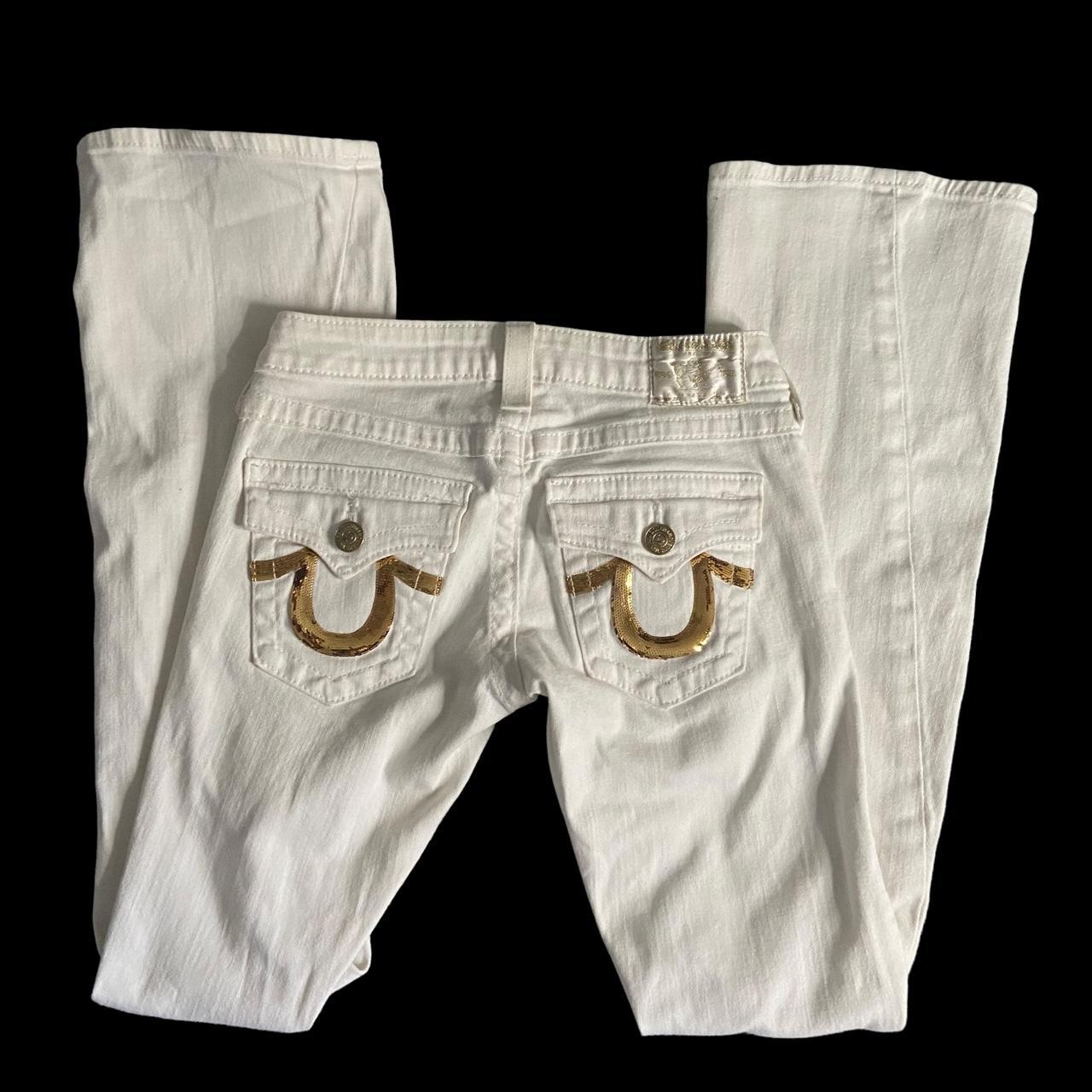 White and gold store true religion jeans