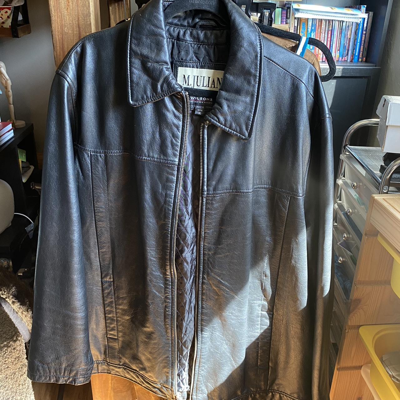 Vintage Authentic Leather Jacket M. Julian Wilson s Depop