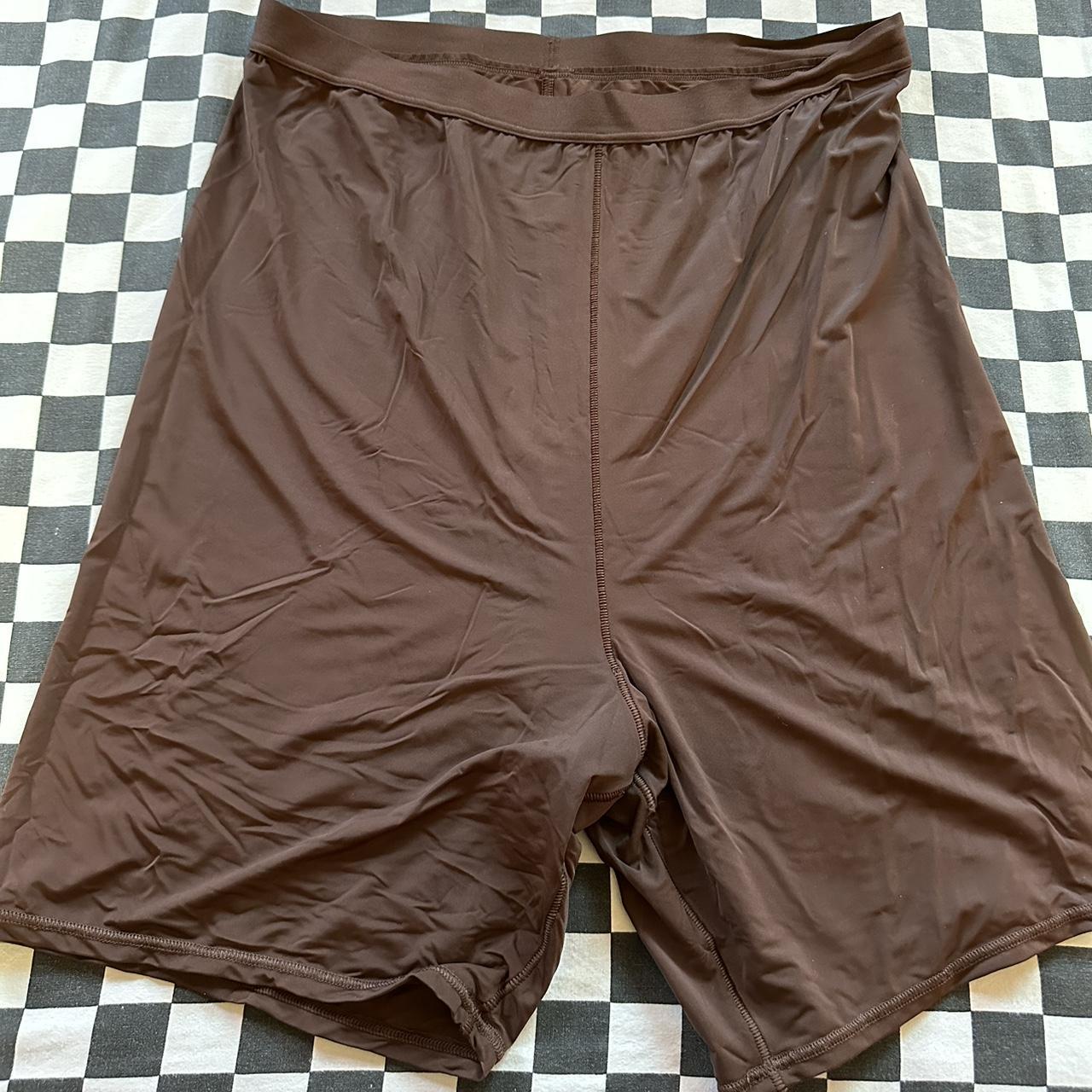 aerie brown biker shorts ‘smoothez’ they are very... Depop
