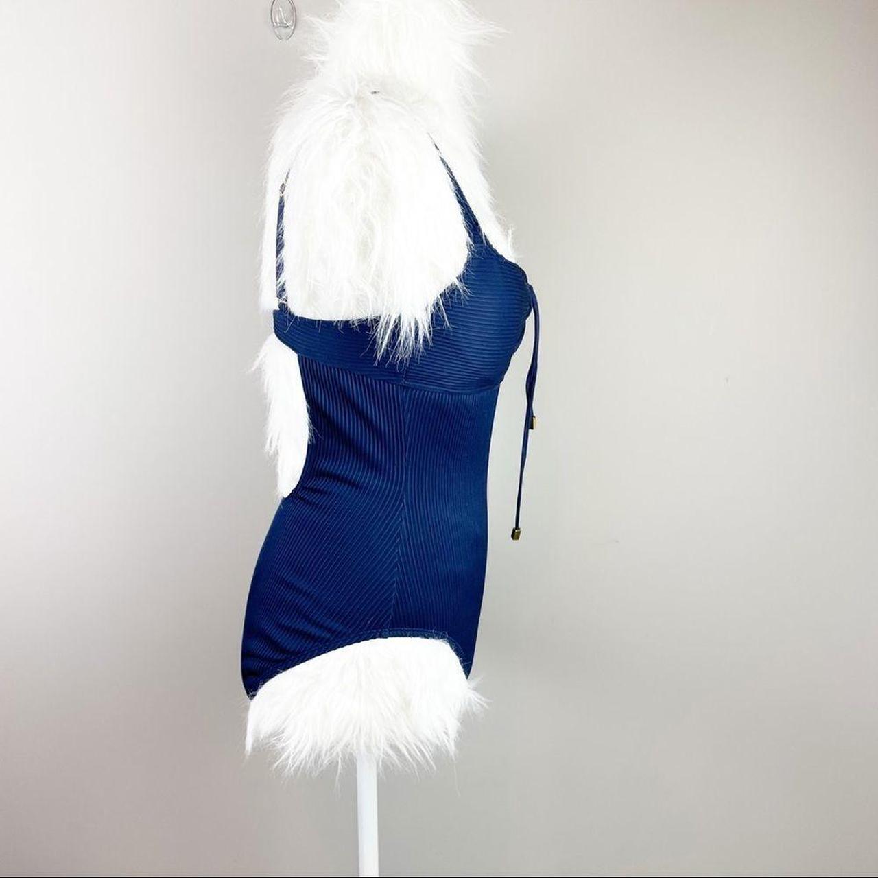 Bleu Rod Beattie Women's Blue and Gold Swimsuit-one-piece (2)