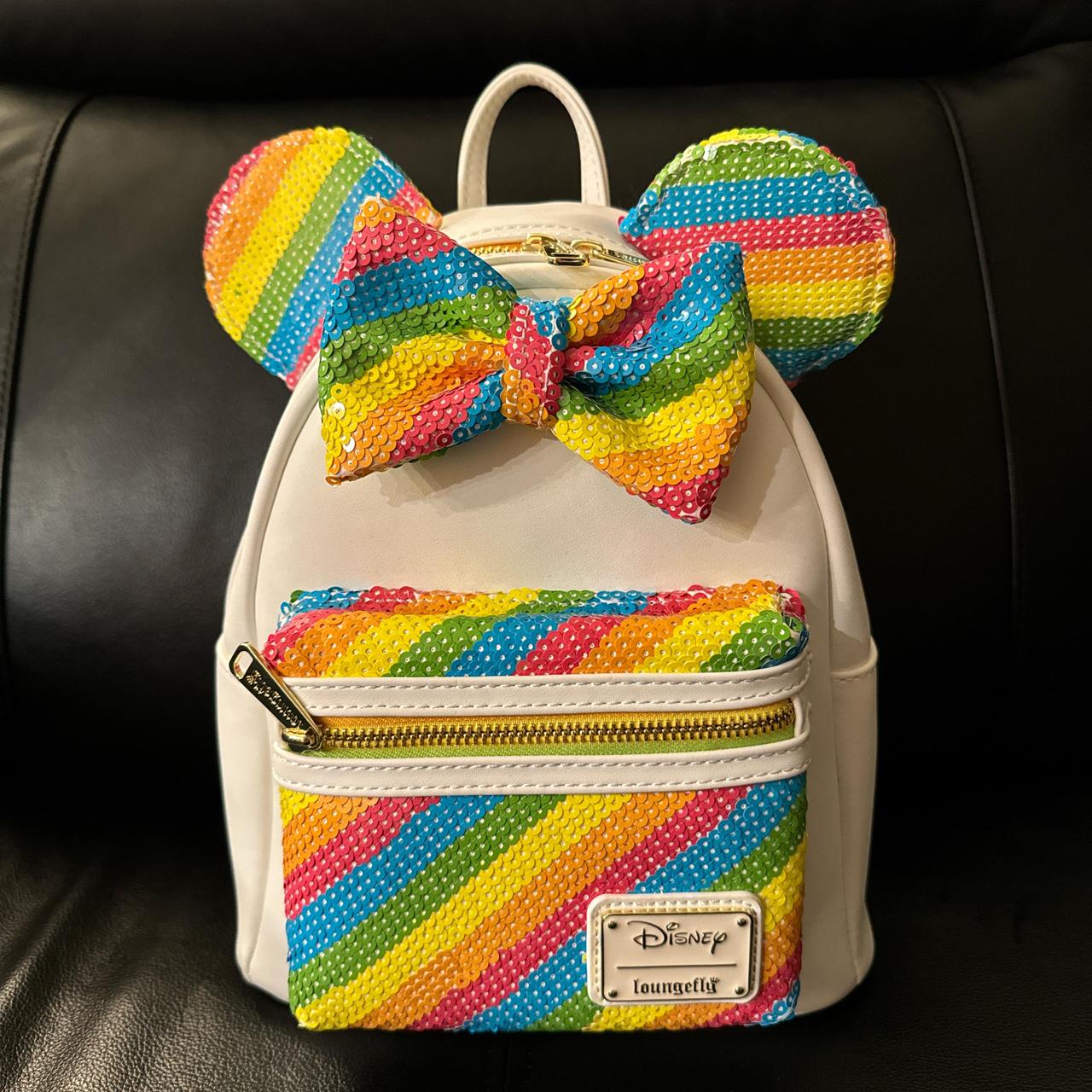 Minnie mouse rainbow backpack deals