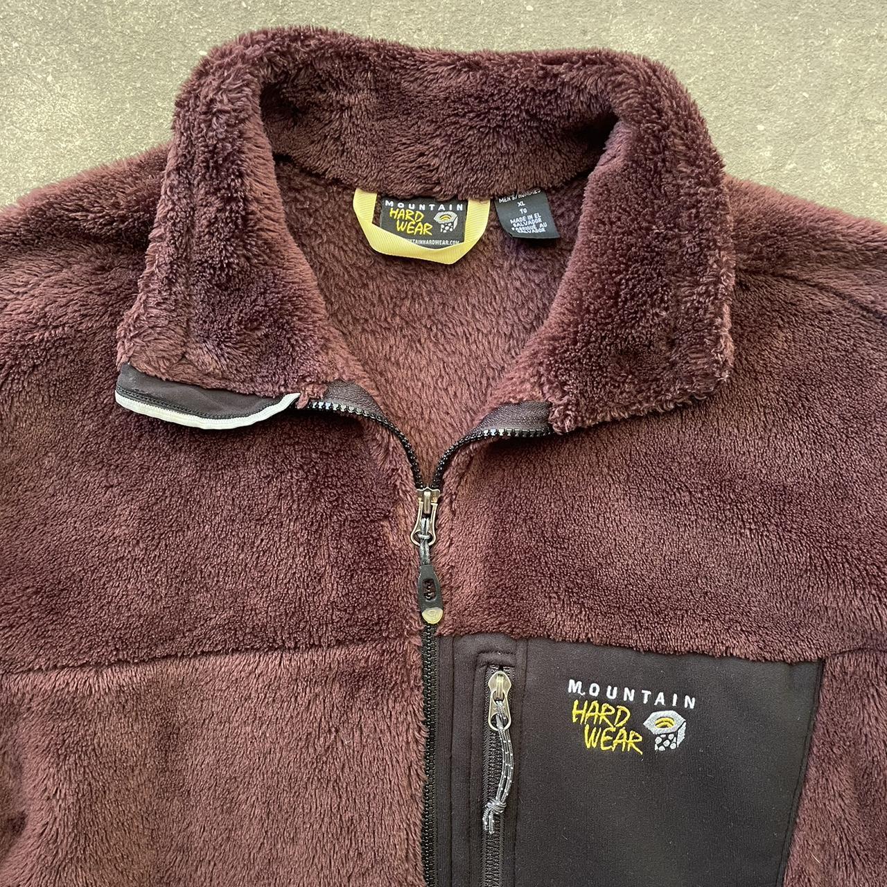 Mountain Hardwear furry deep pile zip up jacket.... Depop