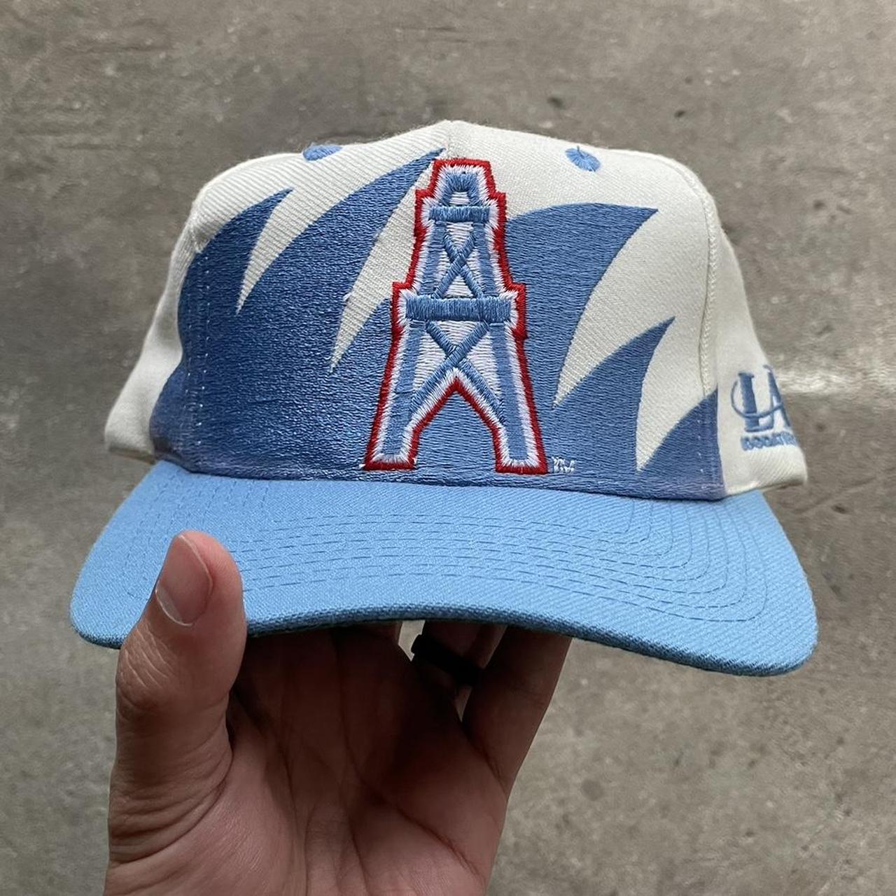 Vintage Houston Oilers Shark Tooth Snapback Hat Cap Logo Athletic NFL Pro  Line for Sale in San Antonio, TX - OfferUp