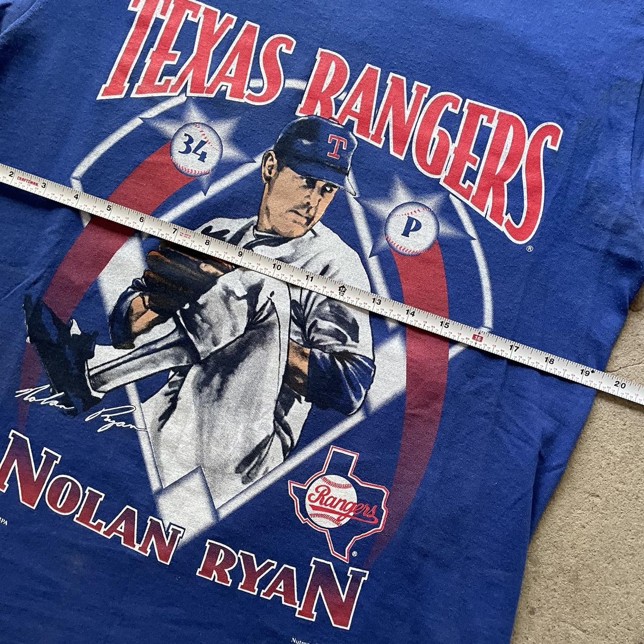 Vintage Nolan Ryan Texas Rangers Nutmeg Graphic T-Shirt Large