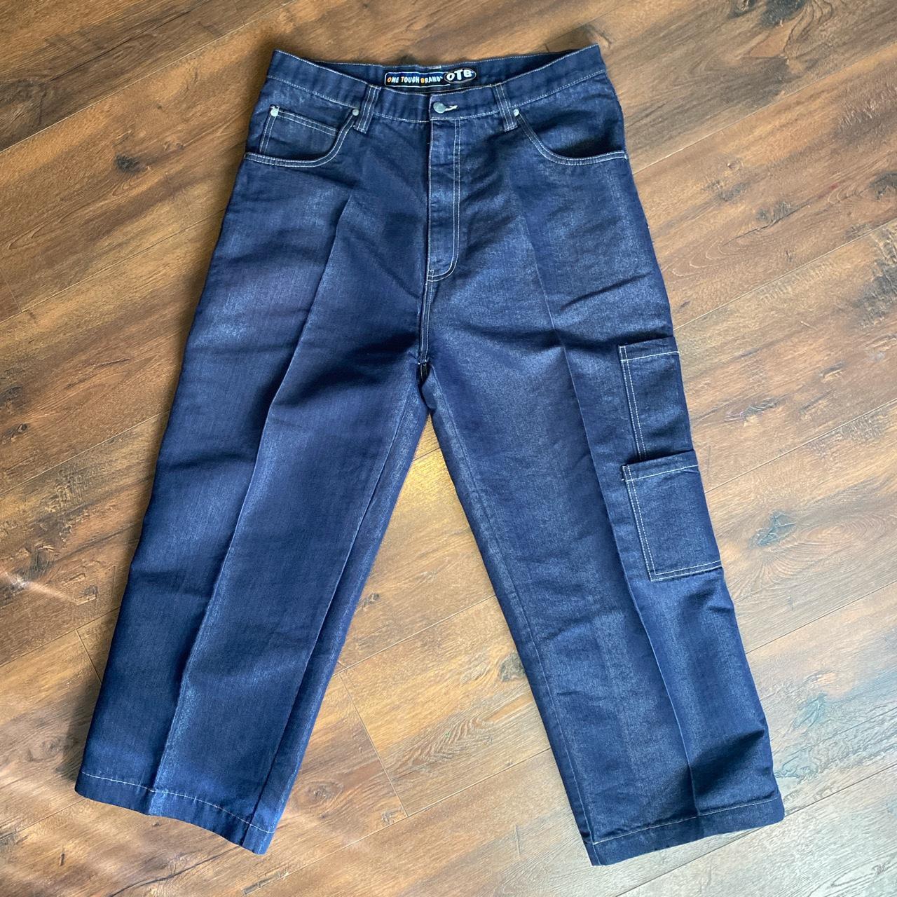 Wide leg jnco style OTB pants 36/30 Has a small... - Depop