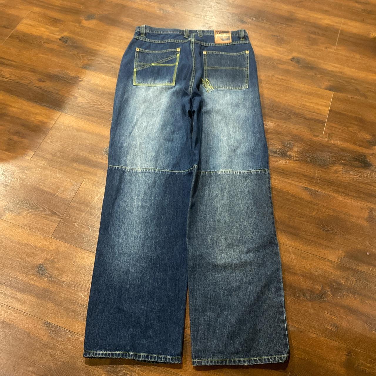Baggy y2k phat farm jeans Measured at: 34/32 9.5’... - Depop