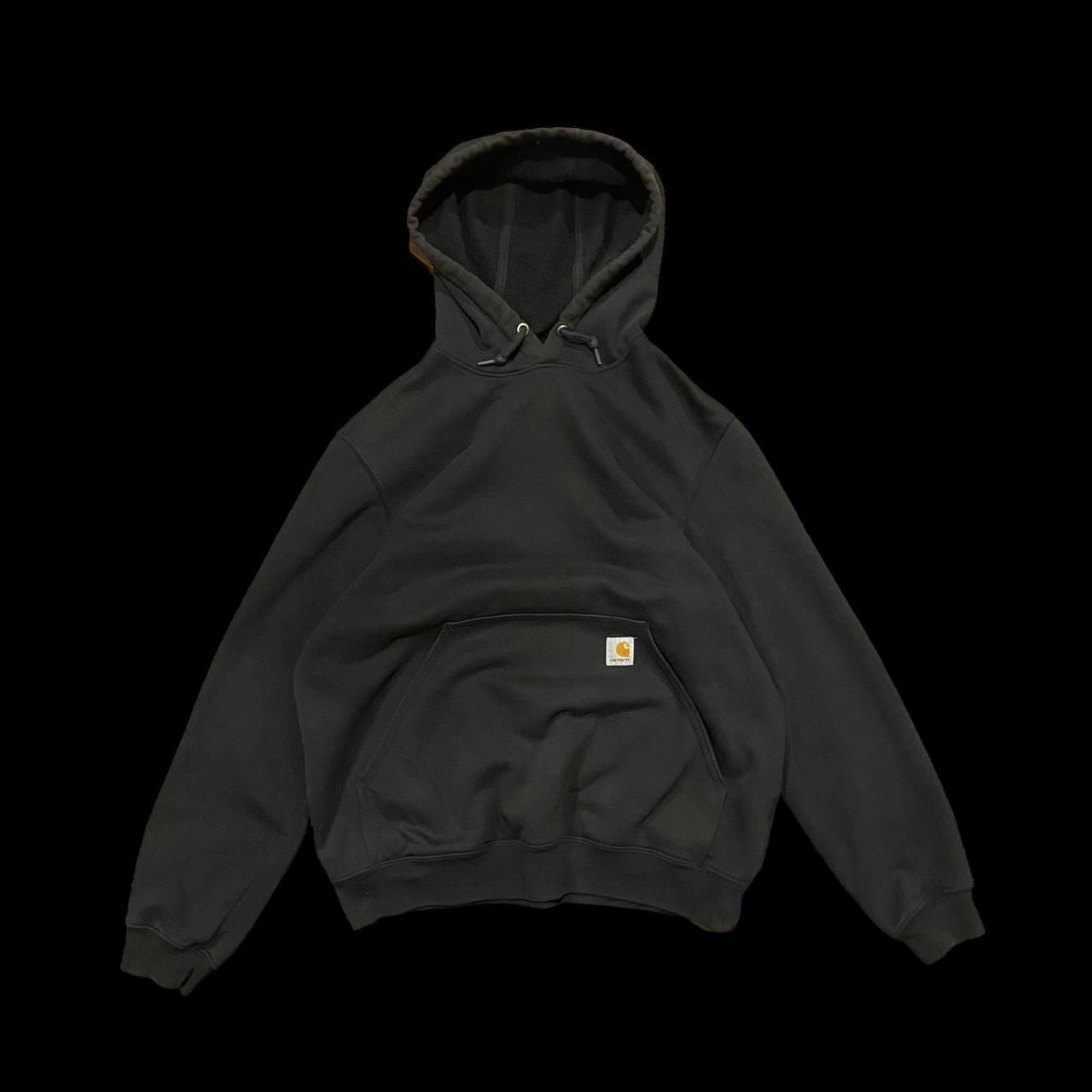 Black carhartt essential hoodie Pit to pit: 23.5’... - Depop