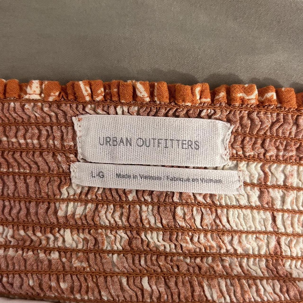 Urban Outfitters Orange Paris TieShoulder Summer... Depop