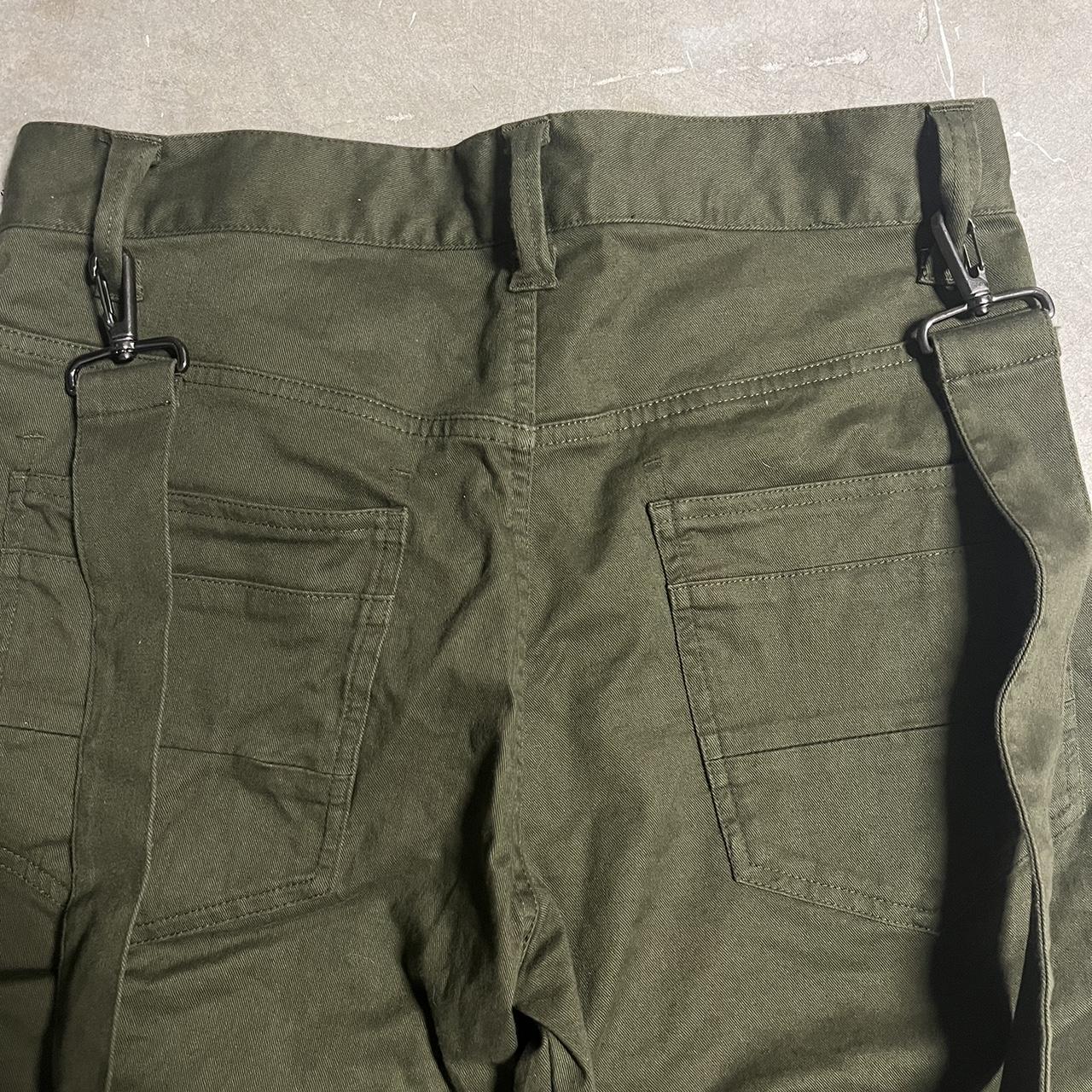 Tornado mart bondage pants , Army green cargo pants...