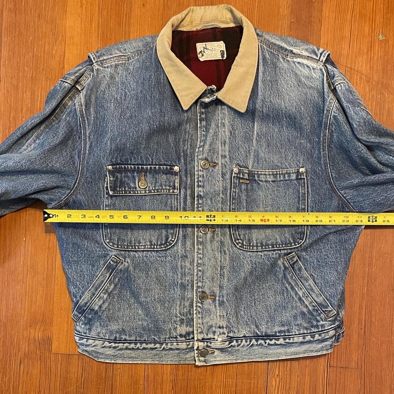 Vintage Polo Ralph Lauren denim jacket Wool flannel - Depop