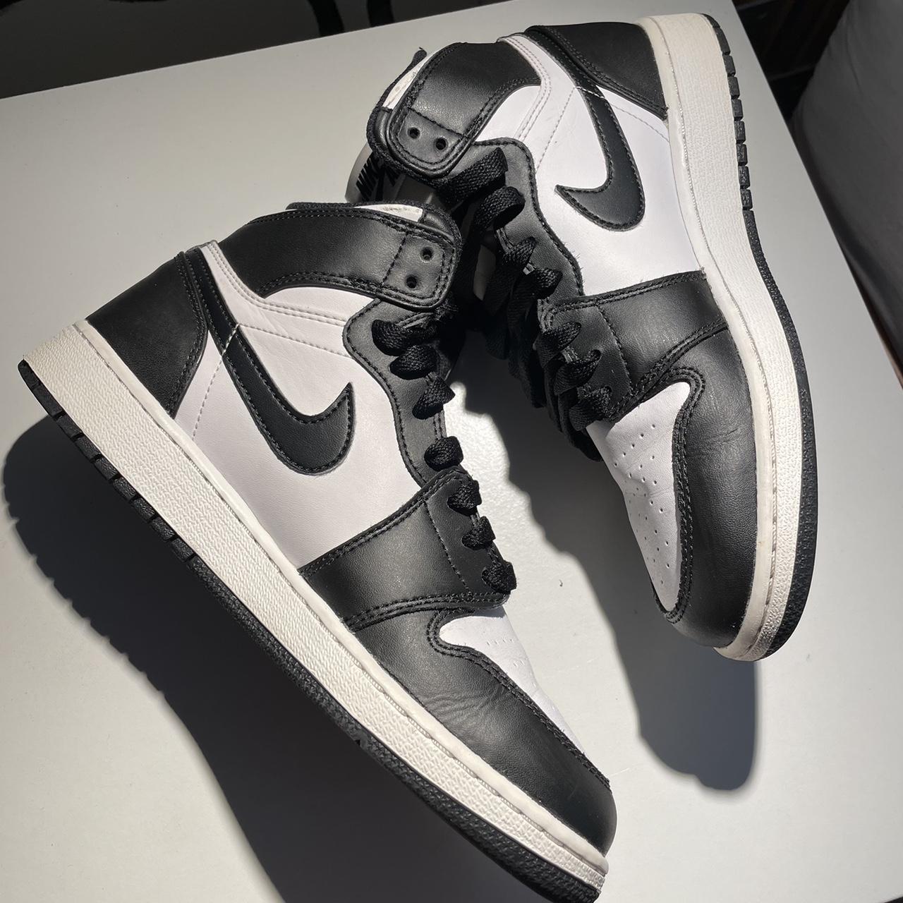 Air Jordan 1 Retro High OG 'Black White' 2014 size... - Depop