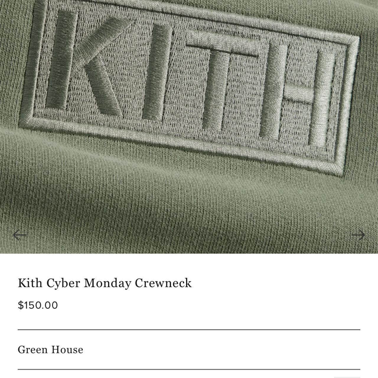 Cyber Monday Crewneck , #Kith , DETAILS, 400 GSM...