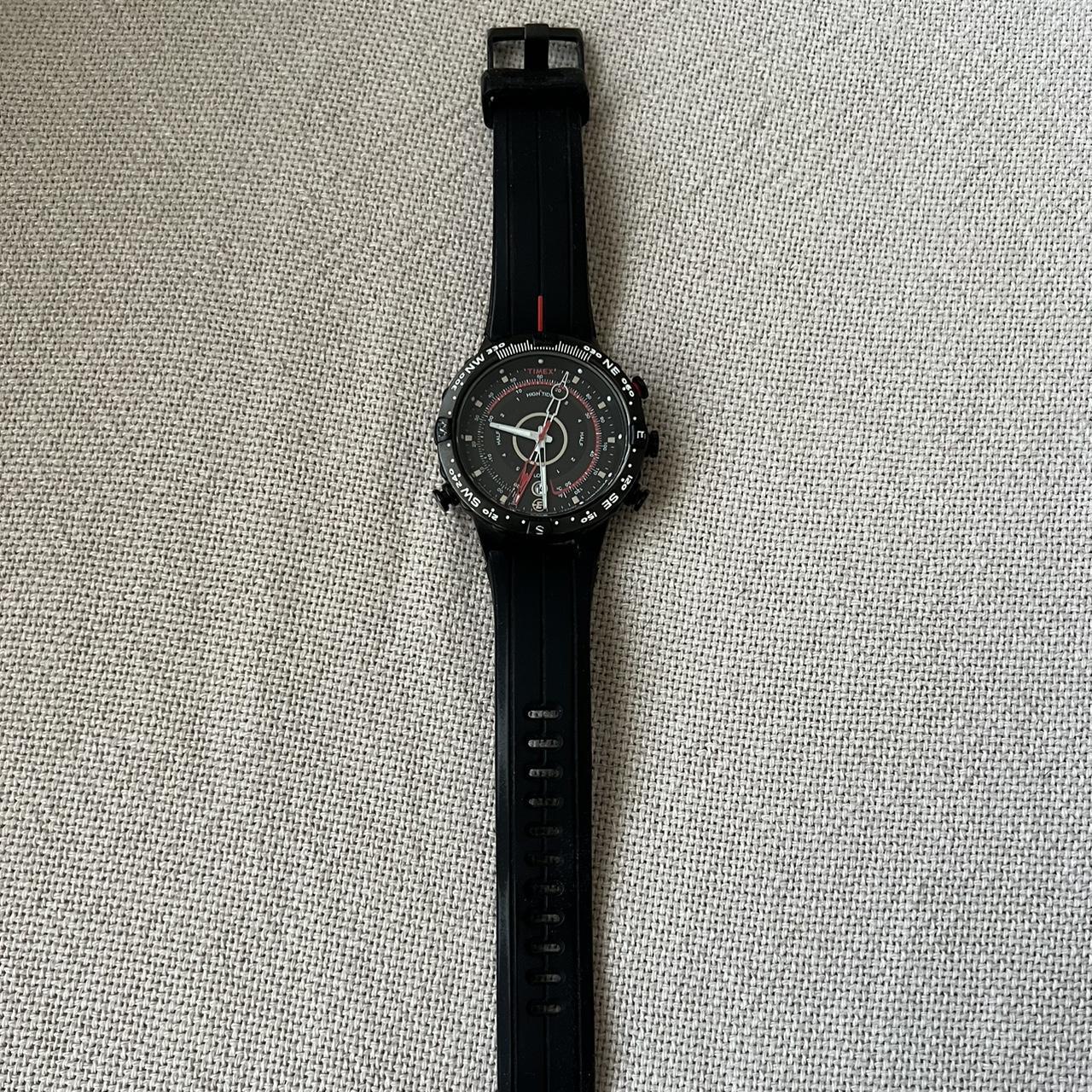 TIMEX Eコンパス　T45581 BLACK ×RED TIMEX Eコンパス T45581 BLACK ×RED - メルカリ