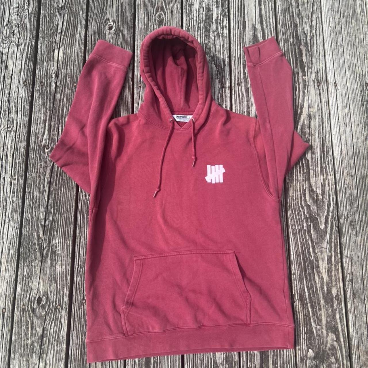 San Francisco 49ERS hoodie. Faded red all over. A - Depop