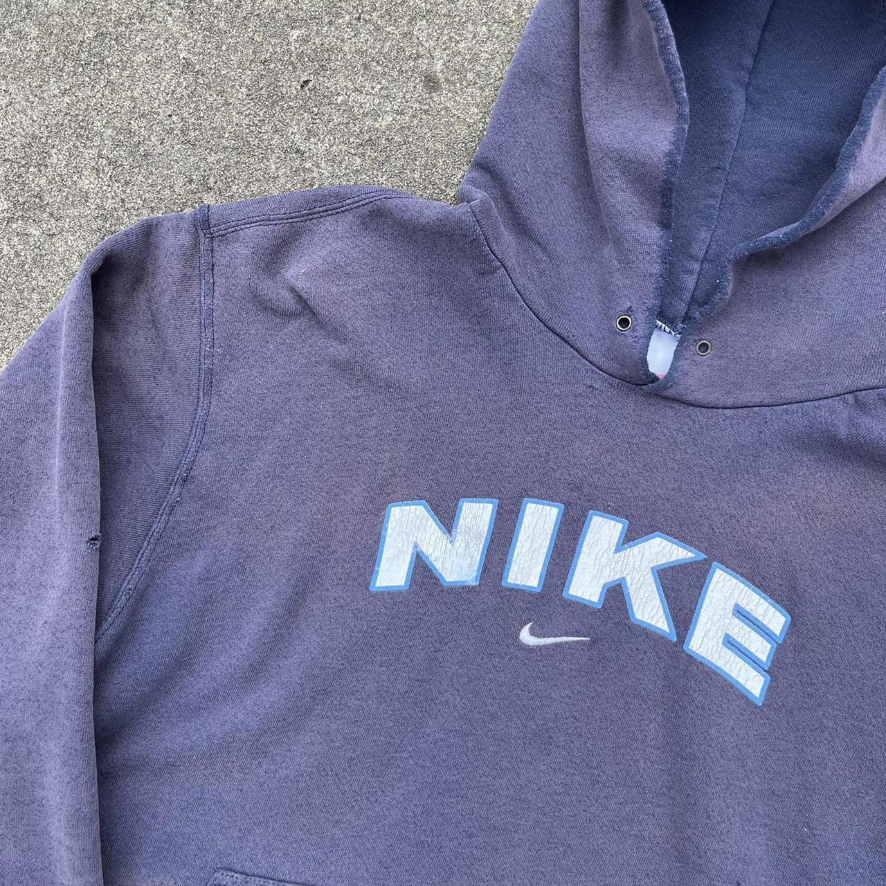 ️Rare ️Vintage “Nike” spellout center swoosh hoodie |... - Depop