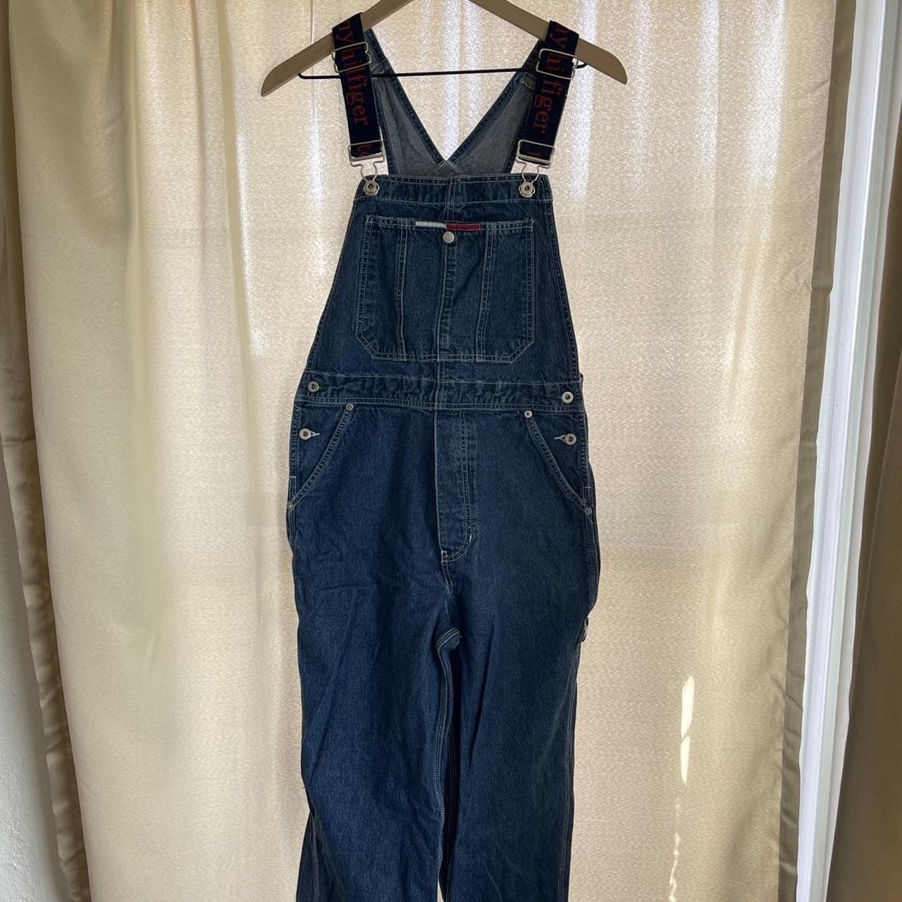 Tommy Hilfiger denim overalls . Woman’s medium - Depop