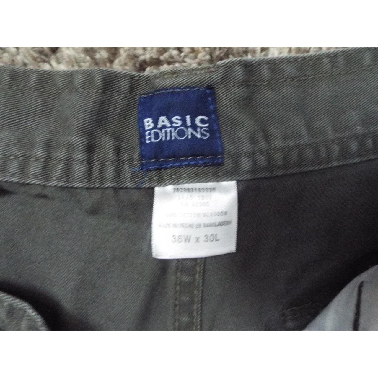 Basic Editions Men's Pants - Grey - 36" – Basic E… - image 2