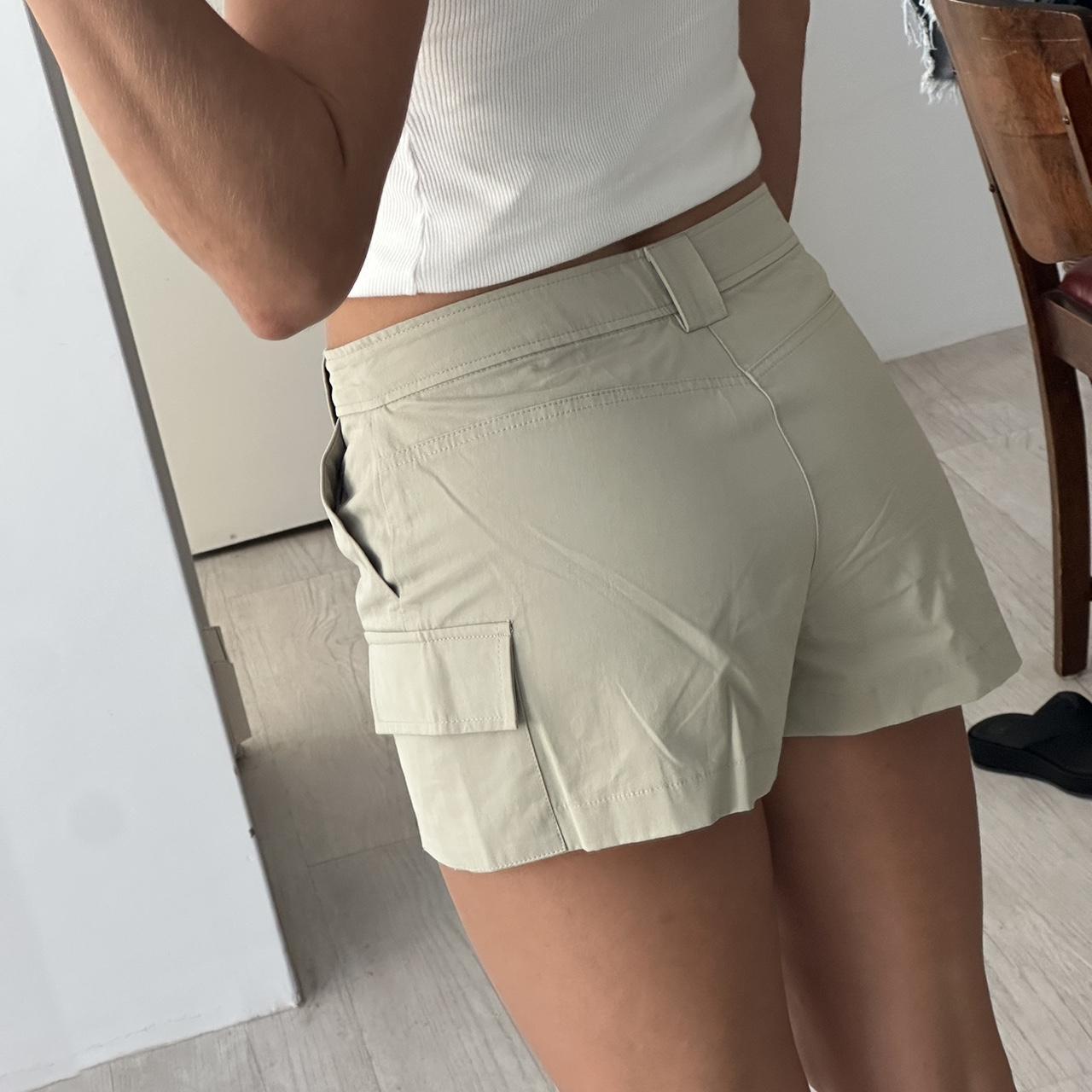 Zara Khaki mini skirt! Never been worn Size S - Depop