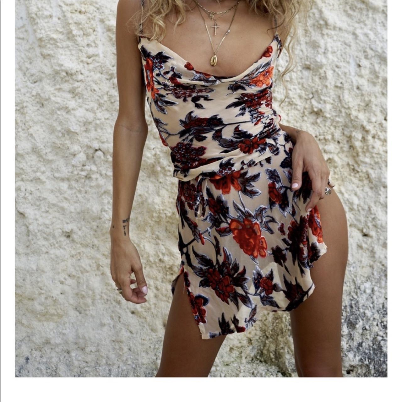 Rat Boa Cerretti floral mini dress