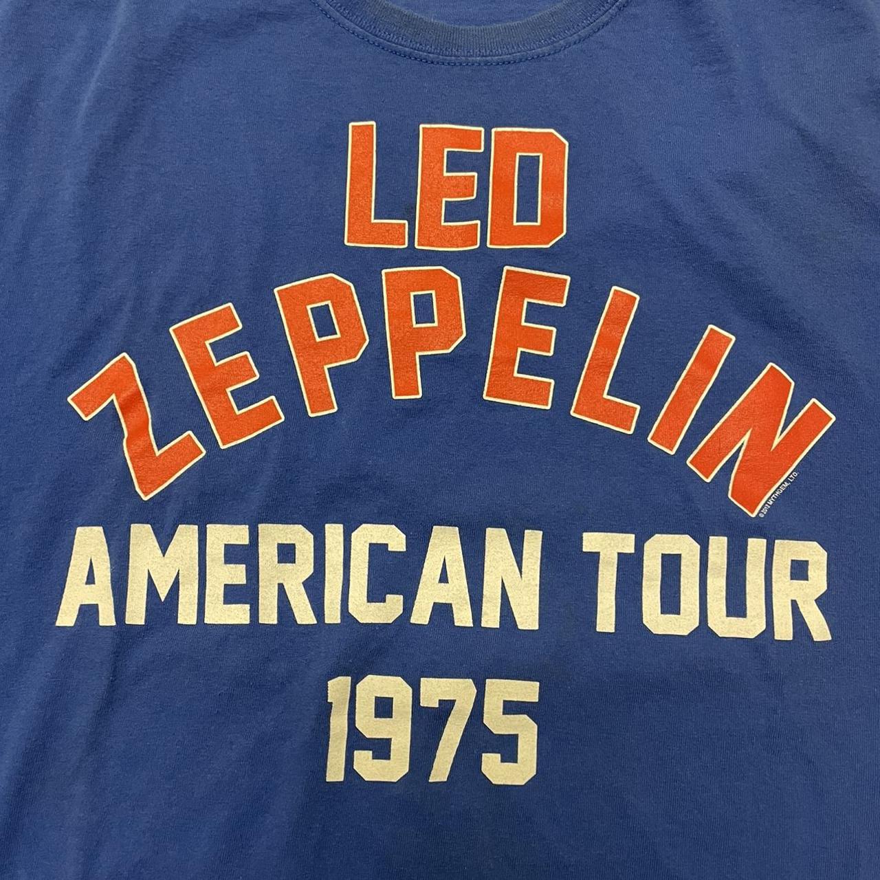 Vintage Led Zeppelin American Tour 1975 Shirt Pit Depop