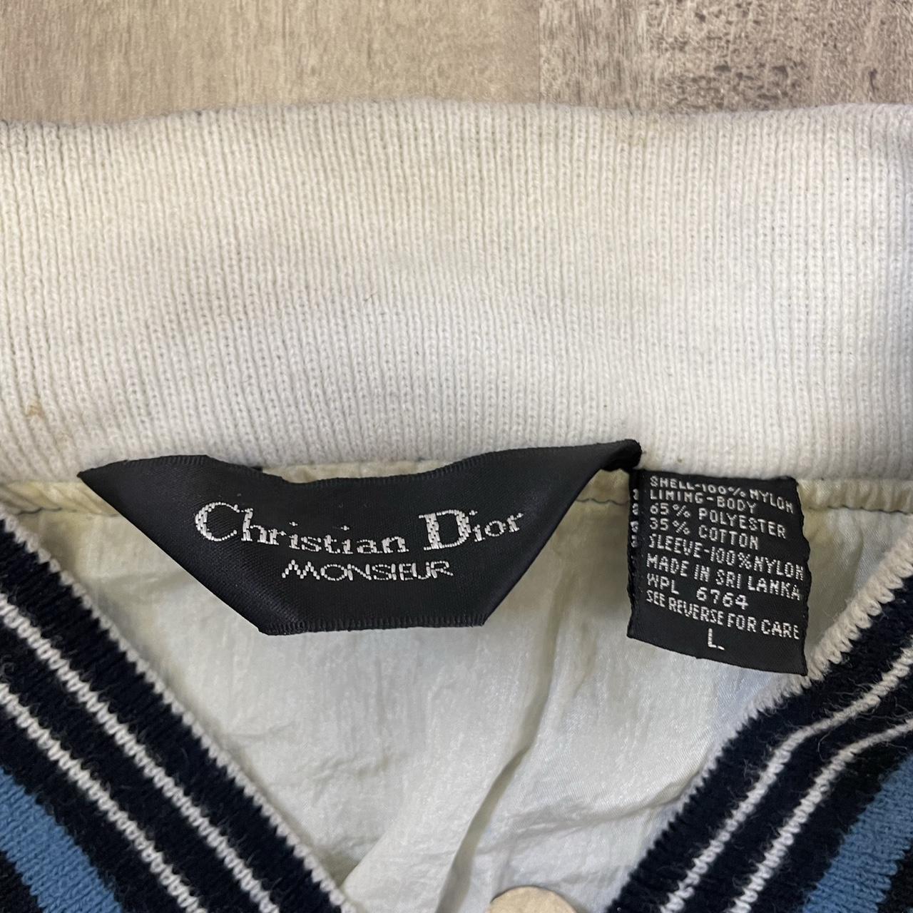 Christian Dior Men's Black and Blue Jacket | Depop