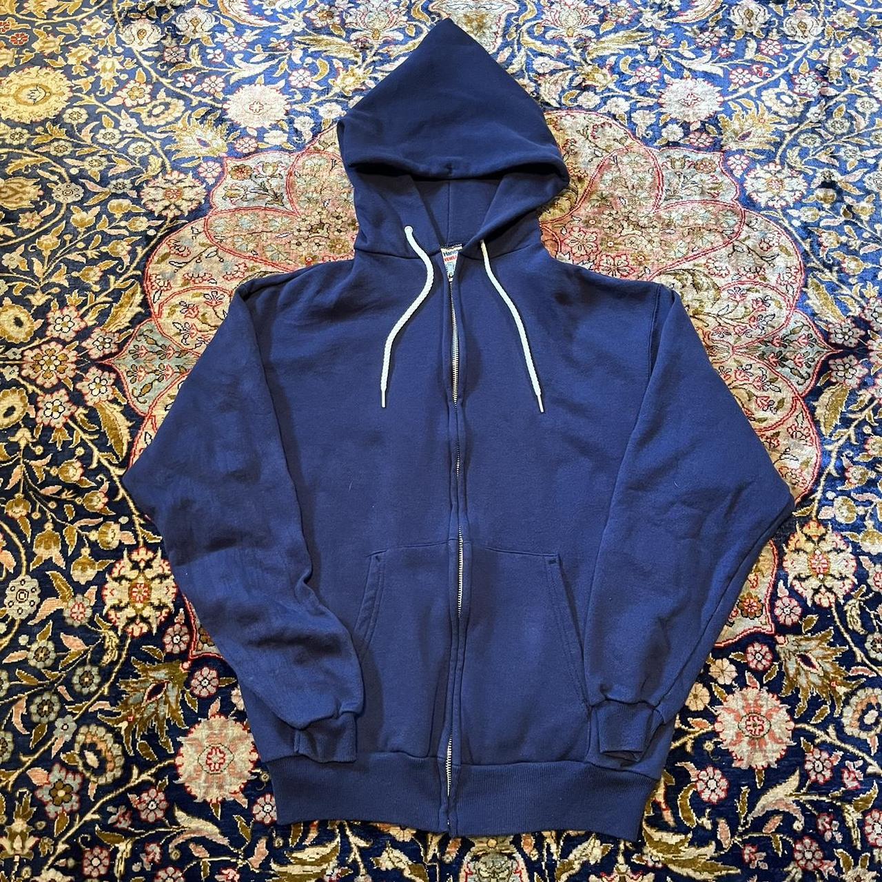 Perfect 1990s zip-up hoodie Size L (length 26 x... - Depop