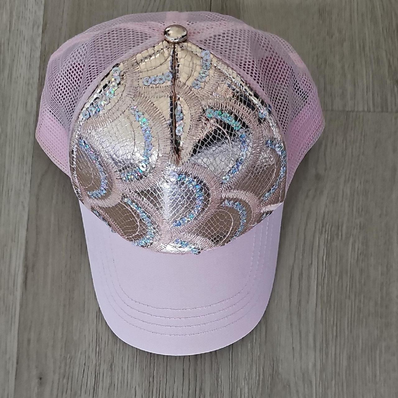 Source Unknown Women's Caps - Pink/Gold – New w o… - image 1