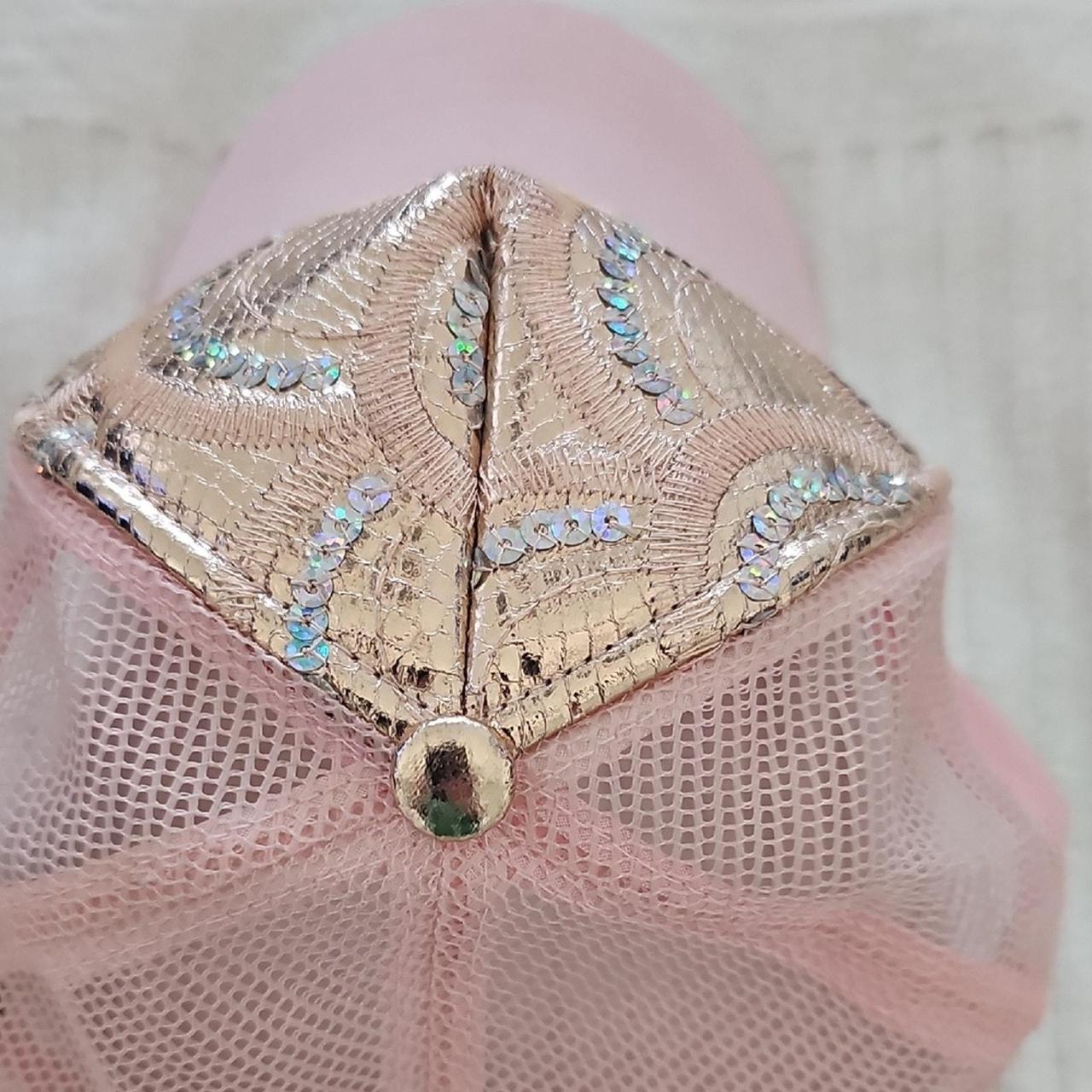 Source Unknown Women's Caps - Pink/Gold – New w o… - image 4