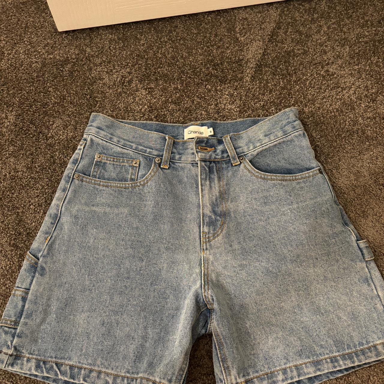 Ghanda Denim Shorts Size 8 Only Worn A Handful Of Depop