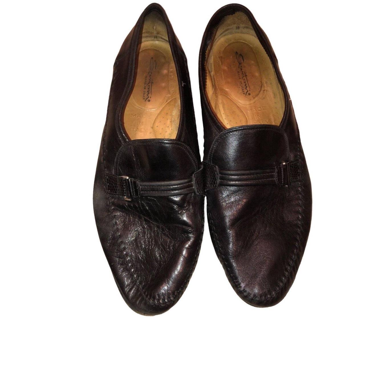 Santoni Bit Loafer Black Calf Leather Size 13 D Made... - Depop