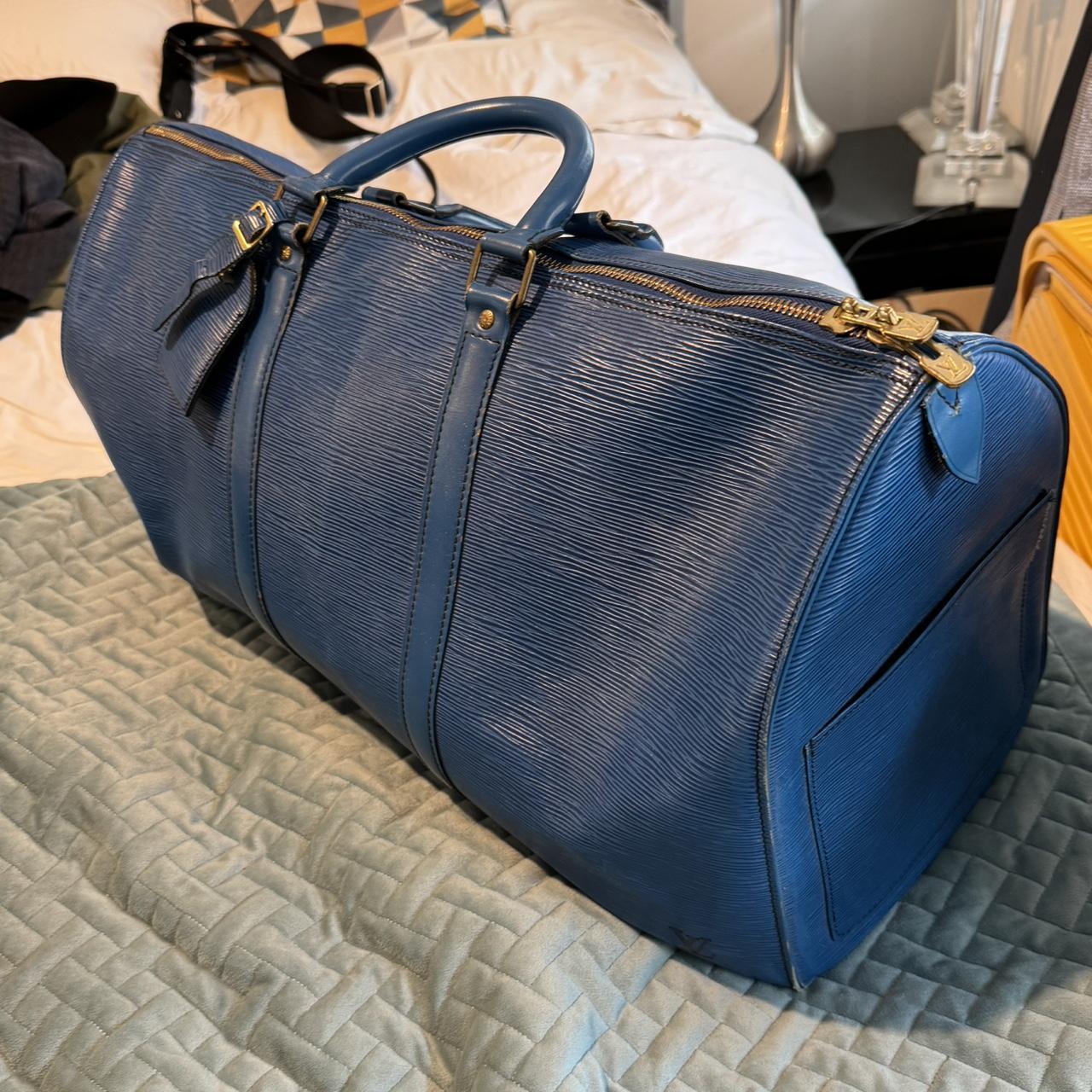 Lv duffle bag blue deals