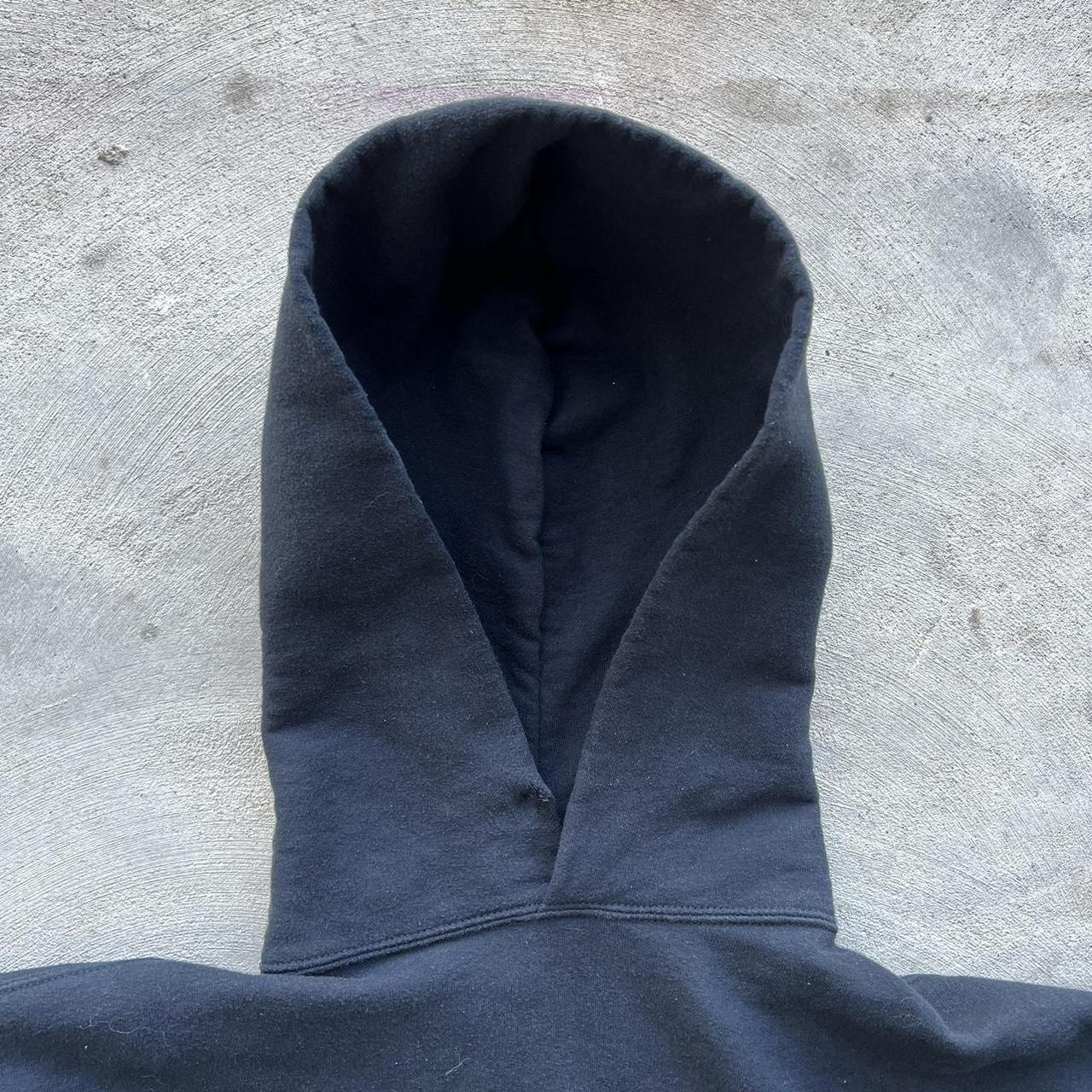 BOXY CHARCOAL BLACK HOODIE SIZE L - CRAZY FIT... - Depop