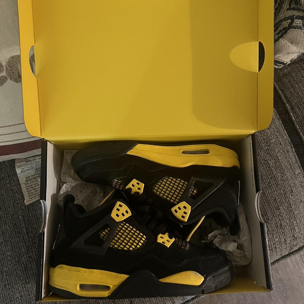 Jordan 4 Yellow Thunder Size 4.5 Y 6. Depop