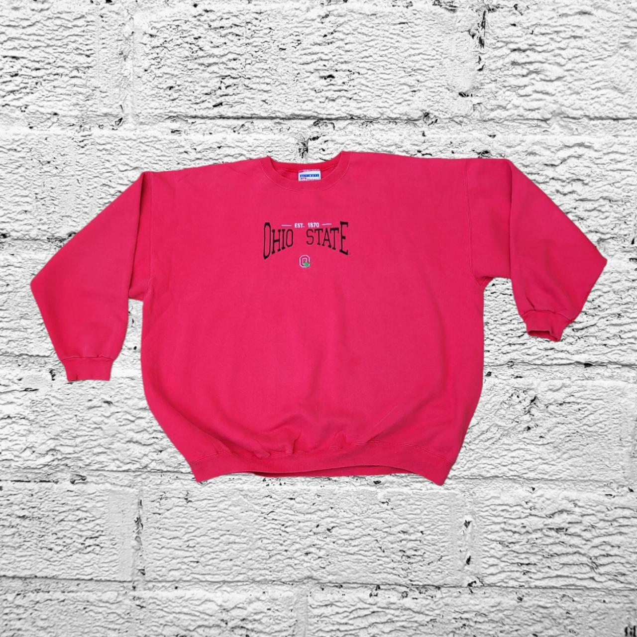 Hanes Men's Red Sweatshirt Depop