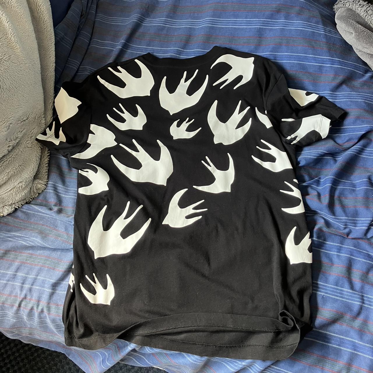 Shirt Black Alexander Mcqueen Swallow Shirt T-shirt SWALLOW McQ