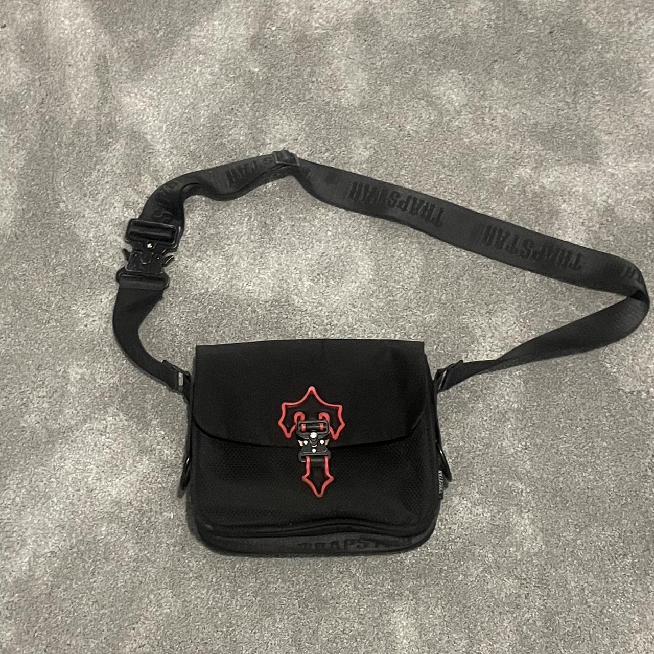 red/black trap star bag, add snap for more photos | Depop