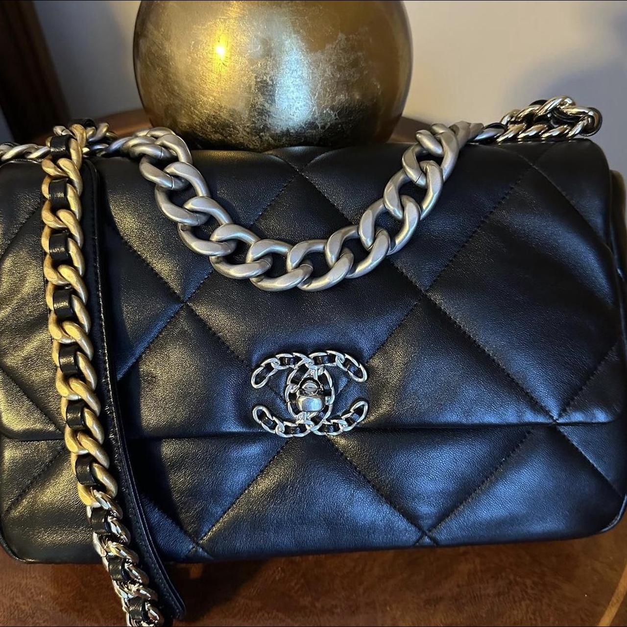 Chanel Women's Black Bag | Depop