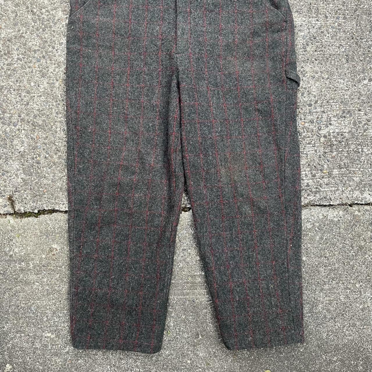 Vintage 1994 WoolRich Wool Bib Men Overalls Gray,...