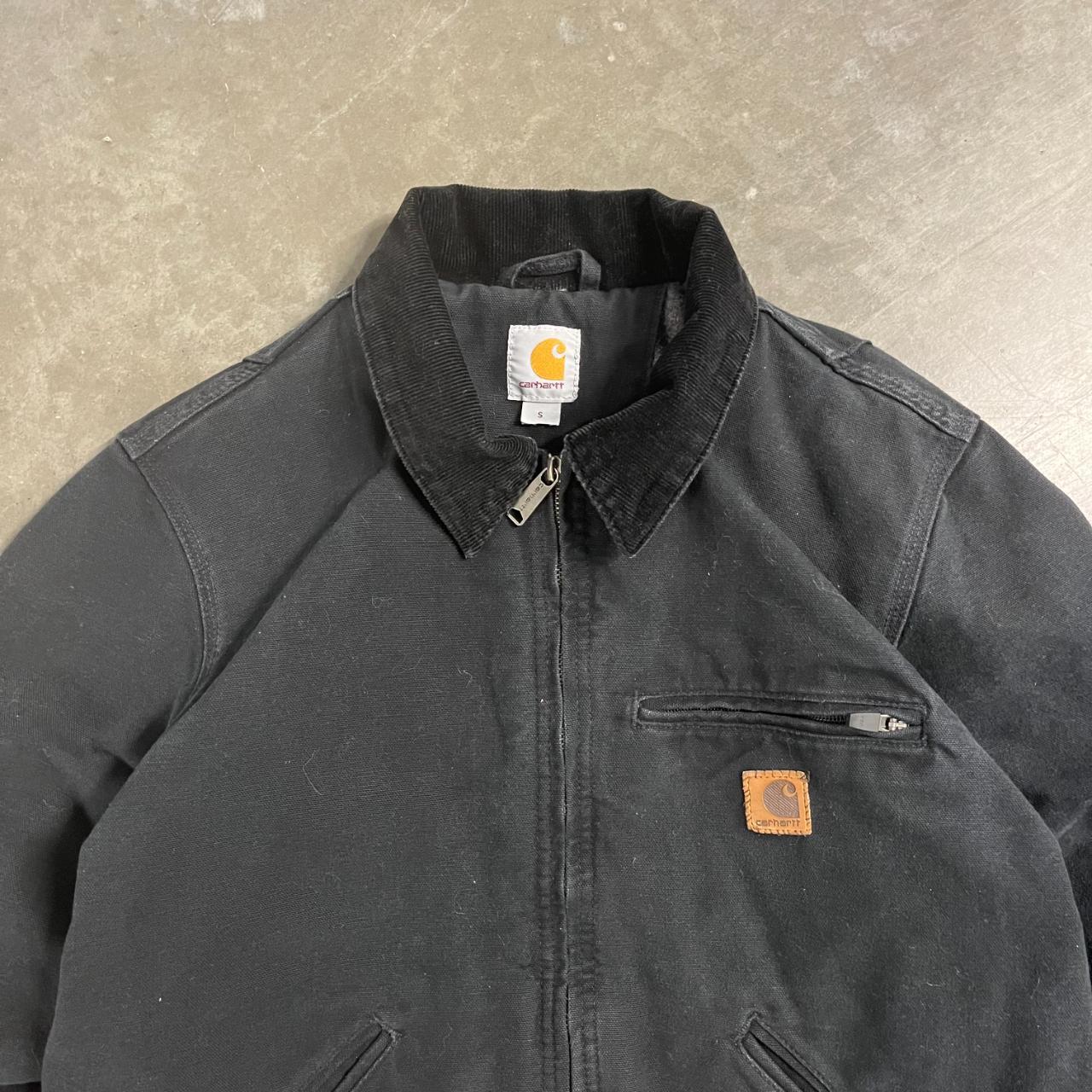 Black Detriot Carhartt Jacket Near perfect... - Depop