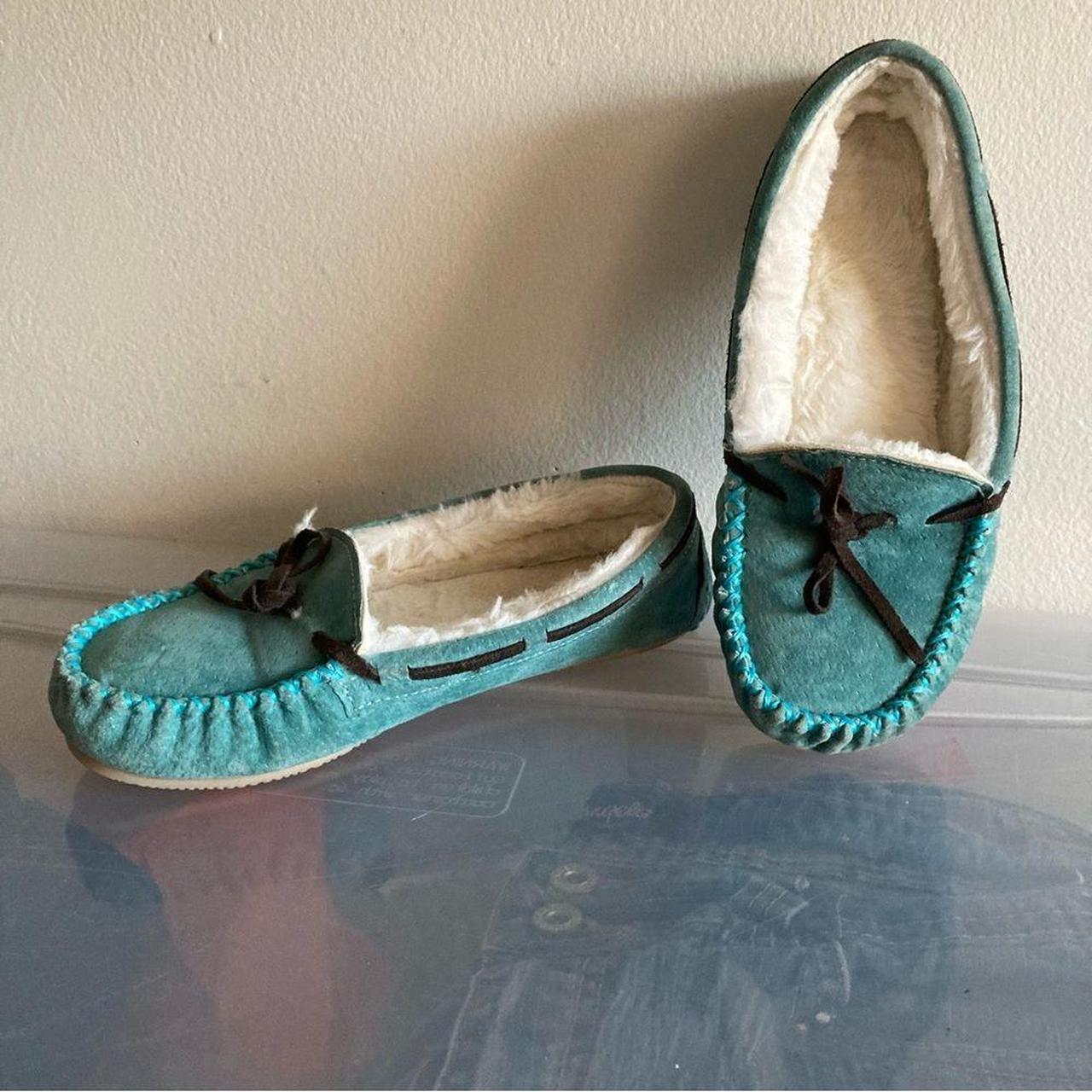 Lamo Women's Blue Slippers (2)
