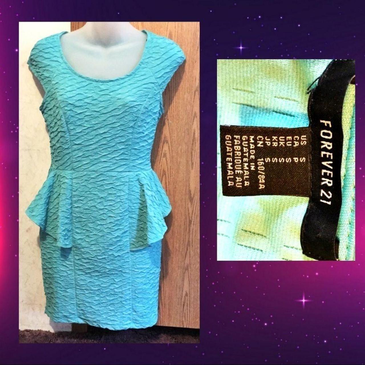 Forever 21 hotsell turquoise dress