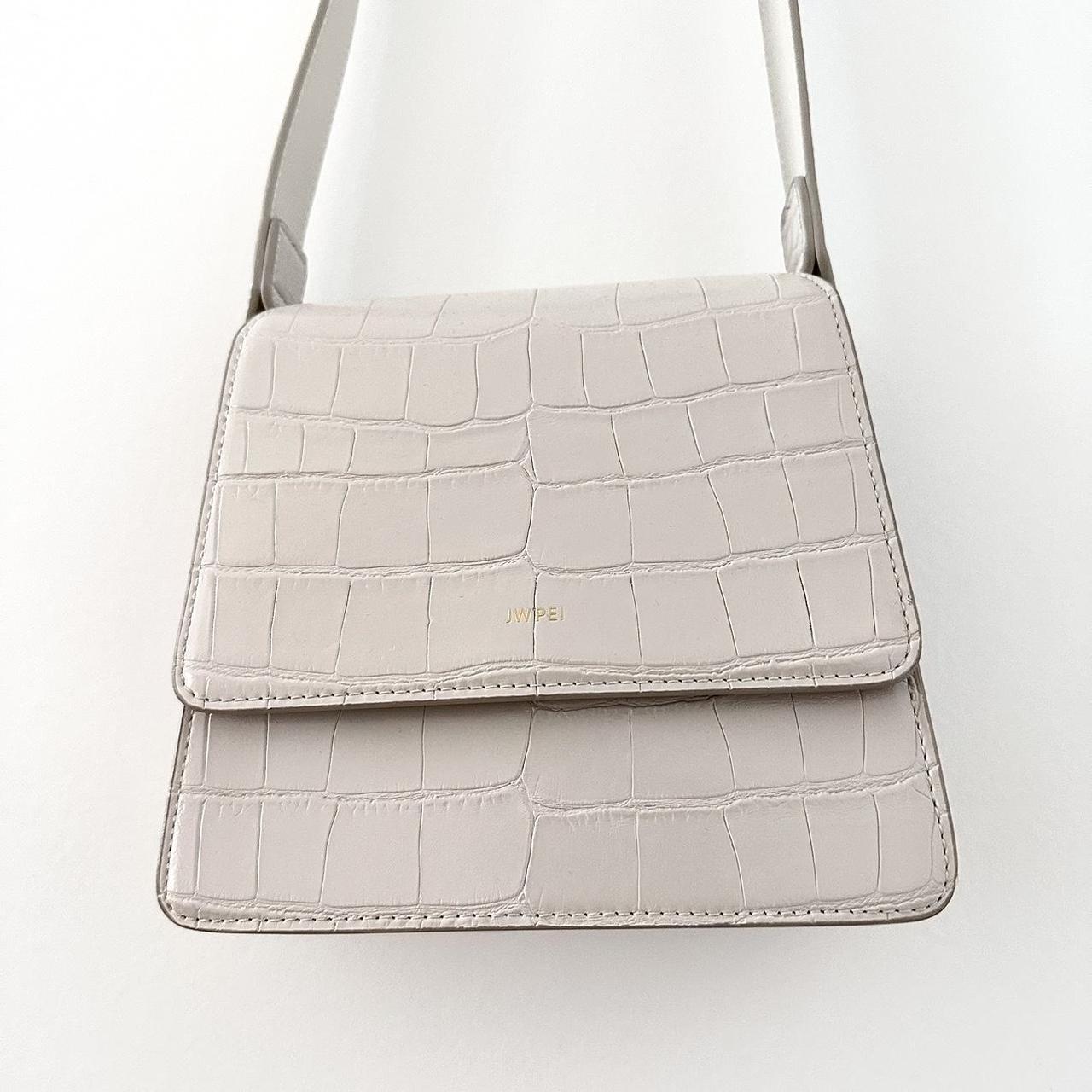 JW PEI Women's FAE Vegan Leather Crossbody - Ivory Croc